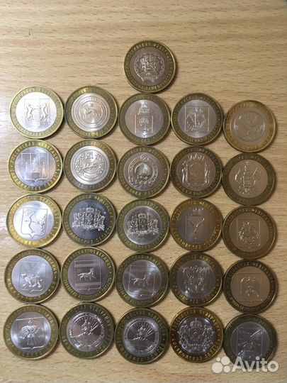 Монеты Биметаллические 10 рублевые