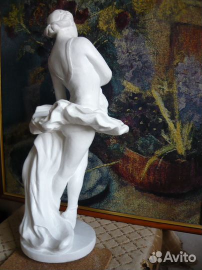 Скульптура Балерина,гипс 47 см. Кунгур 1950-е гг