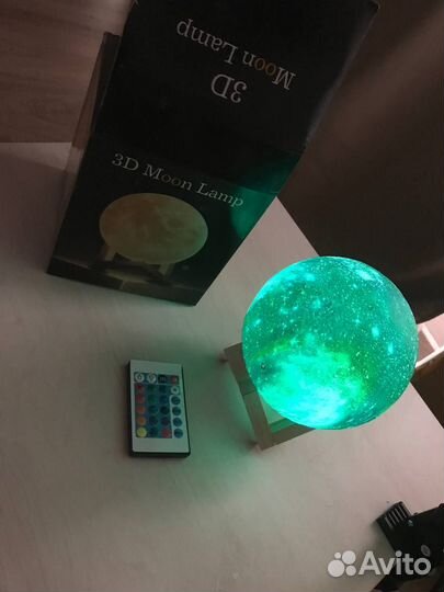 Светильник-ночник 3d шар луна