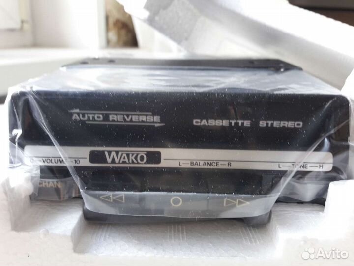 Кассетная автомагнитола. Wako. Новая. Япония