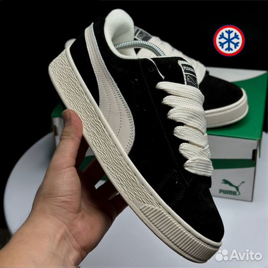 Кроссовки зимние Puma Suede XL black label