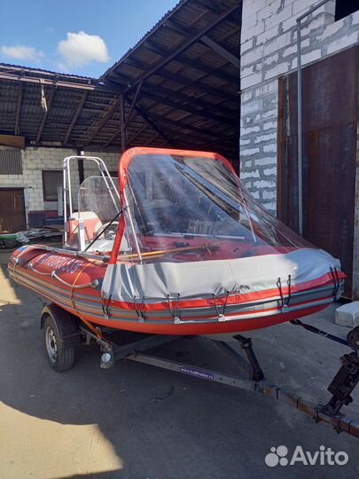 Лодка риб 420 амг новая. Баллоны 50см. Полная комп