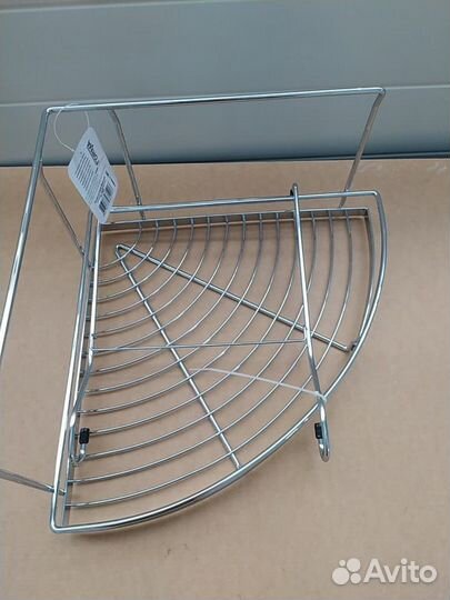 Кухонная полка угловая на рейлинг