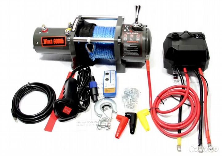 Лебедка электр Electric Winch 6000 Lbs кевлар