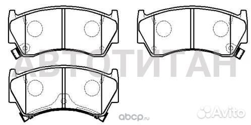 Колодки тормозные дисковые передн nissan: almera 9
