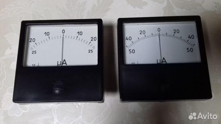 Микроамперметр головка М42304 - 25мкА 50мкА новая