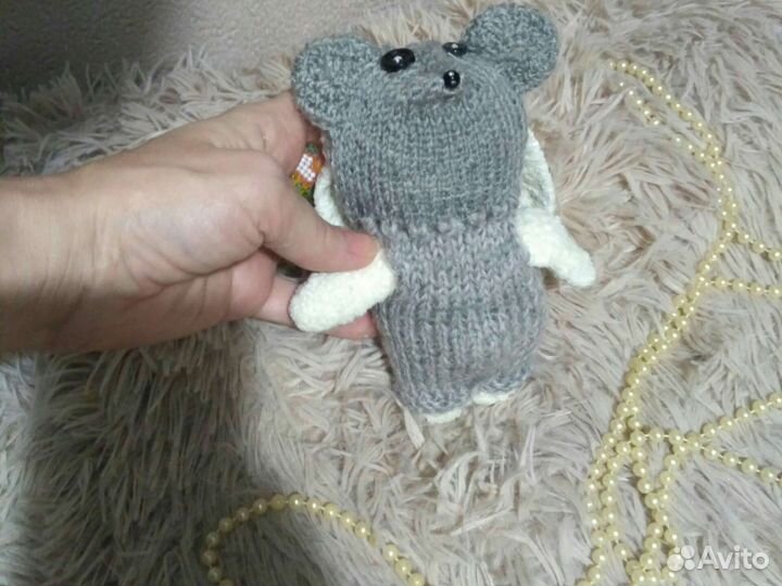 Зайчик милашка ручная работа в коробке