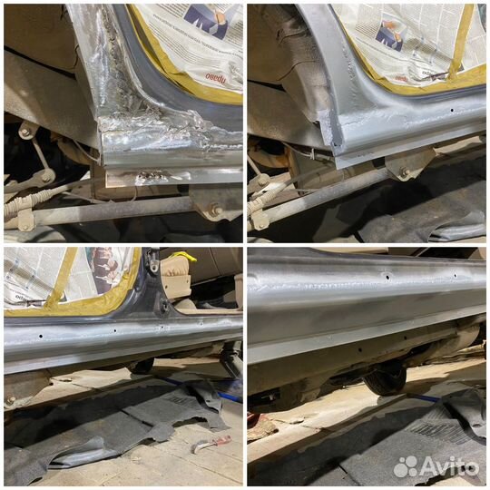 Покраска полирофка переварка парог арка дно