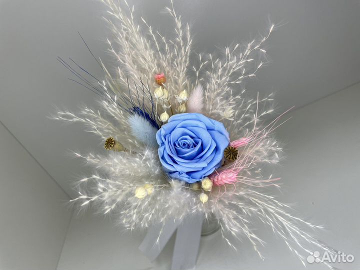 Мини букетики из сухоцветов