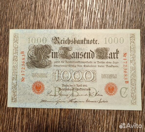 1000 марок 1910года