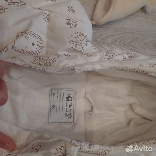 Зимний комбинезон для девочки 80 см