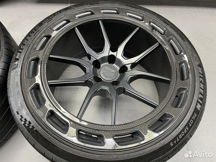 Кованные диски с карбоном R21 Audi rs6 rs7