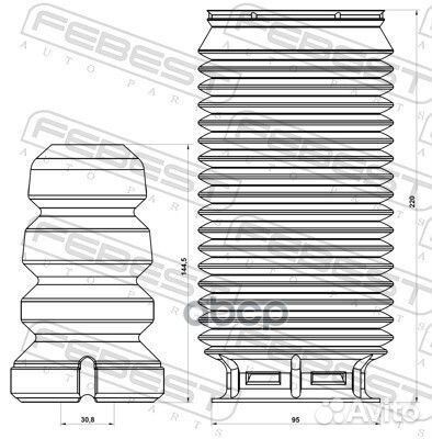 Пыльник переднего амортизатора с отбойником ком