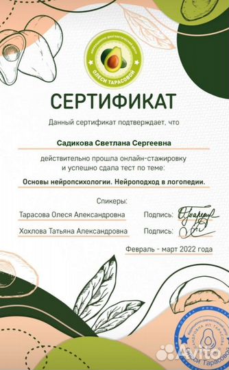 Развивающие занятия на дому