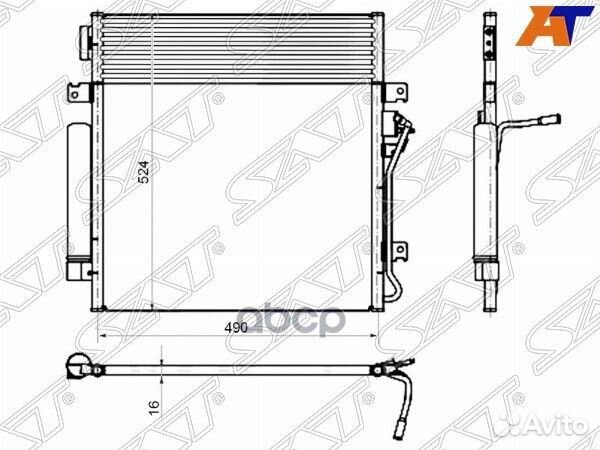 Радиатор кондиционера Dodge Nitro 06-11 ST-CR07