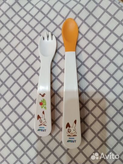 Ложка, вилка для прикорма Avent