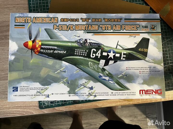 Модель самолета P-51