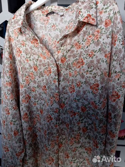 Удлинённая рубашка блузка