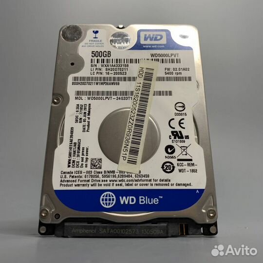 Western Digital 500 гб WD Scorpio Blue 500 GB