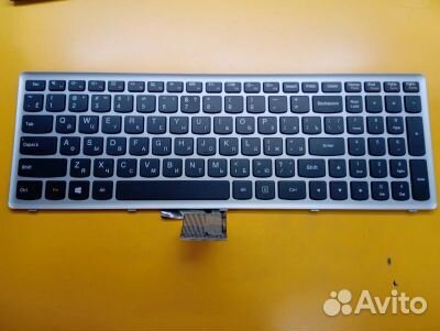Клавиатура для ноутбука Lenovo Z710 рамка серебро