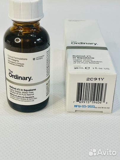 The ordinary интенс. сыворотка retinol 1