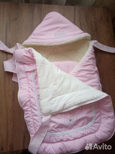 Конверт на выписку для девочки зима