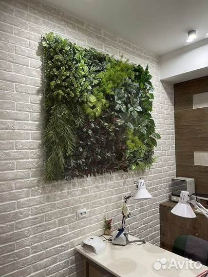 Фитостена из искусственных растений