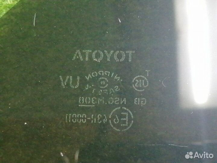 Стекло двери (форточка) заднее правое Toyota Camry