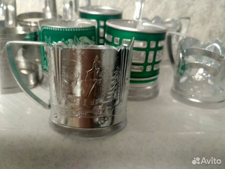 Подстаканники СССР алюминиевые