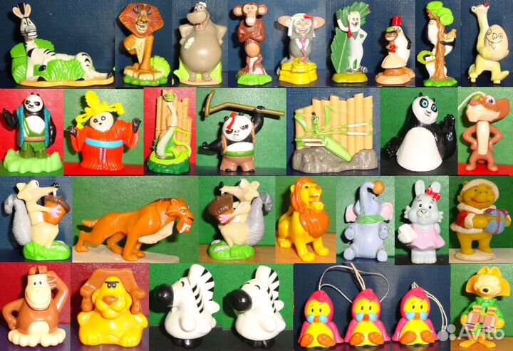 Фигурки из киндерсюрпризов и ландринов