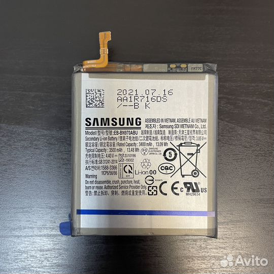 Аккумулятор Samsung N970F Galaxy Note 10 Оригинал
