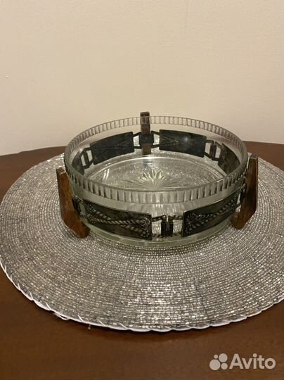 Ваза для орешков хрусталь