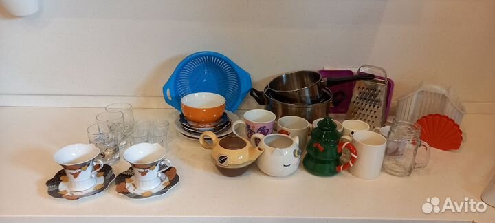 Набор столовой посуды для дачи, стройки