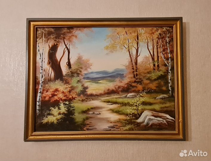 Картина маслом на холсте бу