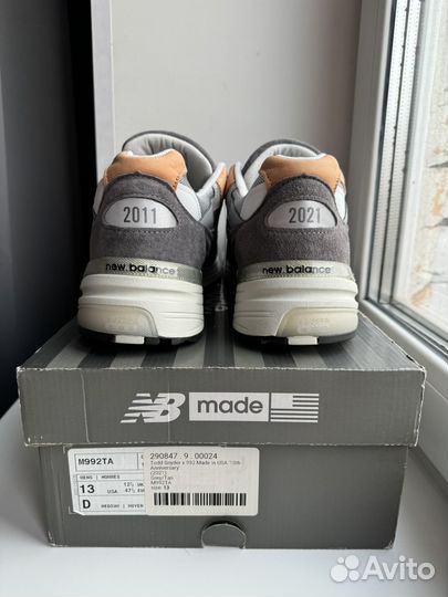 Todd Snyder x New Balance M992TA 13us/31см/46,5rus