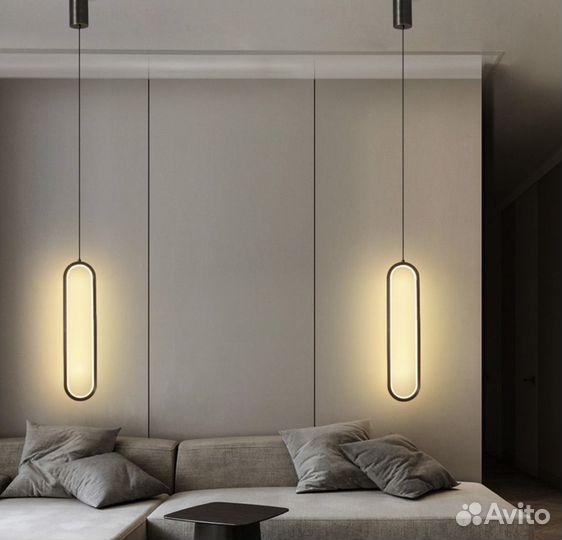 Светильник подвесной (цвет черный и золотой)