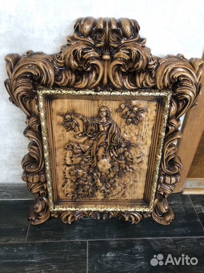 Картина резная дерево65x50