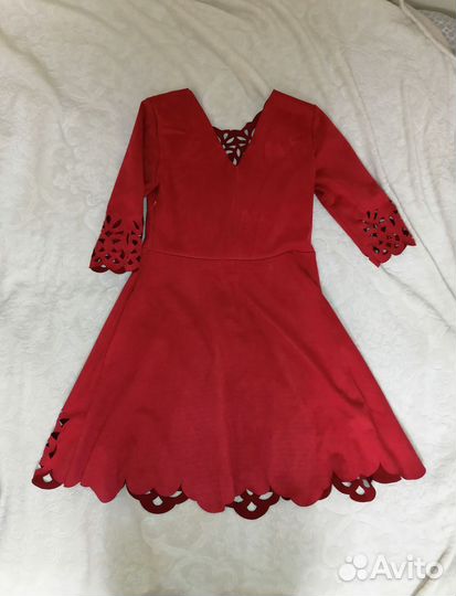 Платье 46 размер(под замшу)