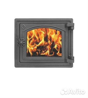 Дверца для печки со стеклом