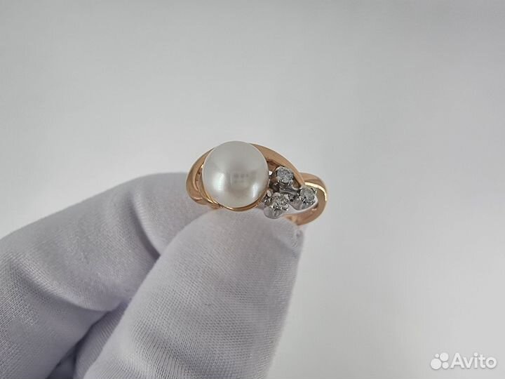 Золотое Кольцо 585 пробы с бриллиантами. Рассрочка