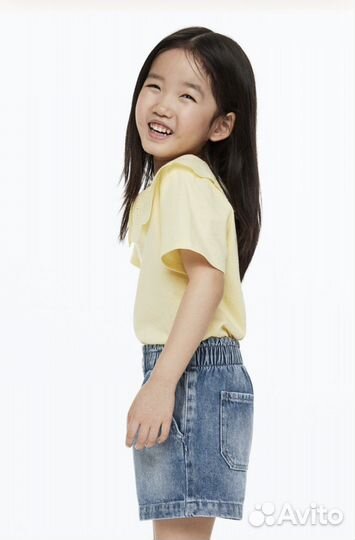 Новые джинсовые шорты hm 110 для девочки