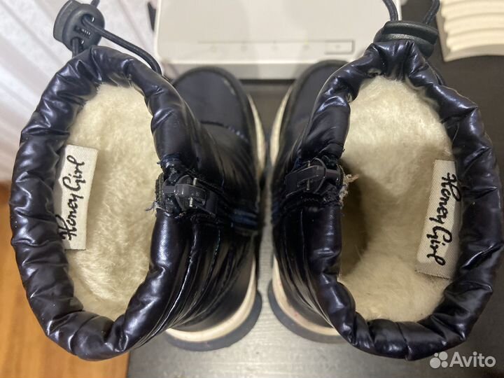 Зимние сапоги для девочки размер 22