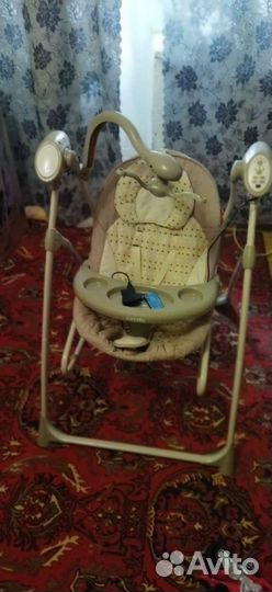 Детские электронные качели-шезлонг