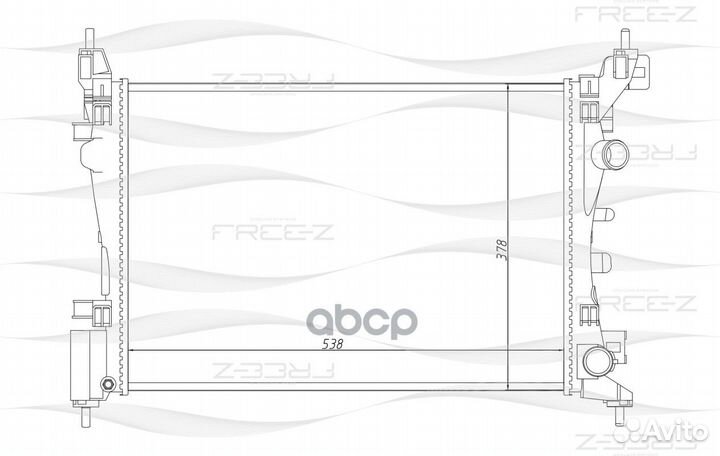 Радиатор opel Corsa 06- RM-1333;CR 774