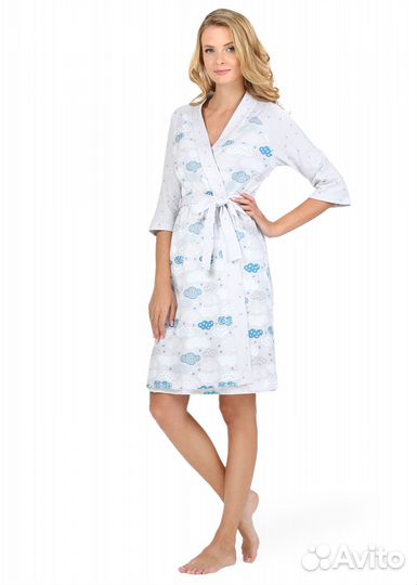 Халат для дома и роддома I love mum, р/р 44