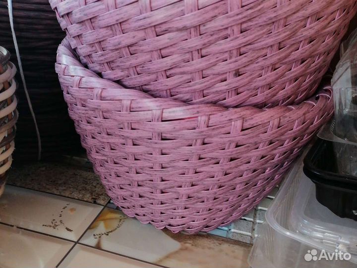 Искусственный Ротанг,Кашпо для цветов плетенное