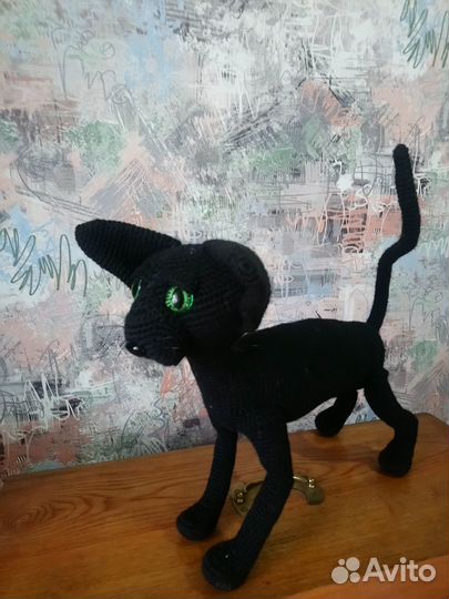 Кот ориентал вязаный