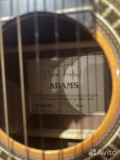 Акустическая гитара adams с чехлом