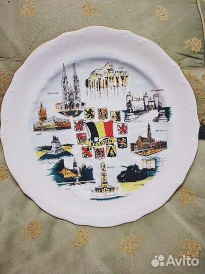 Тарелка настенная большая Бельгия (Бавария)
