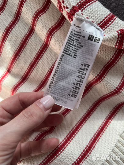 Джемпер хлопковый женский uniqlo